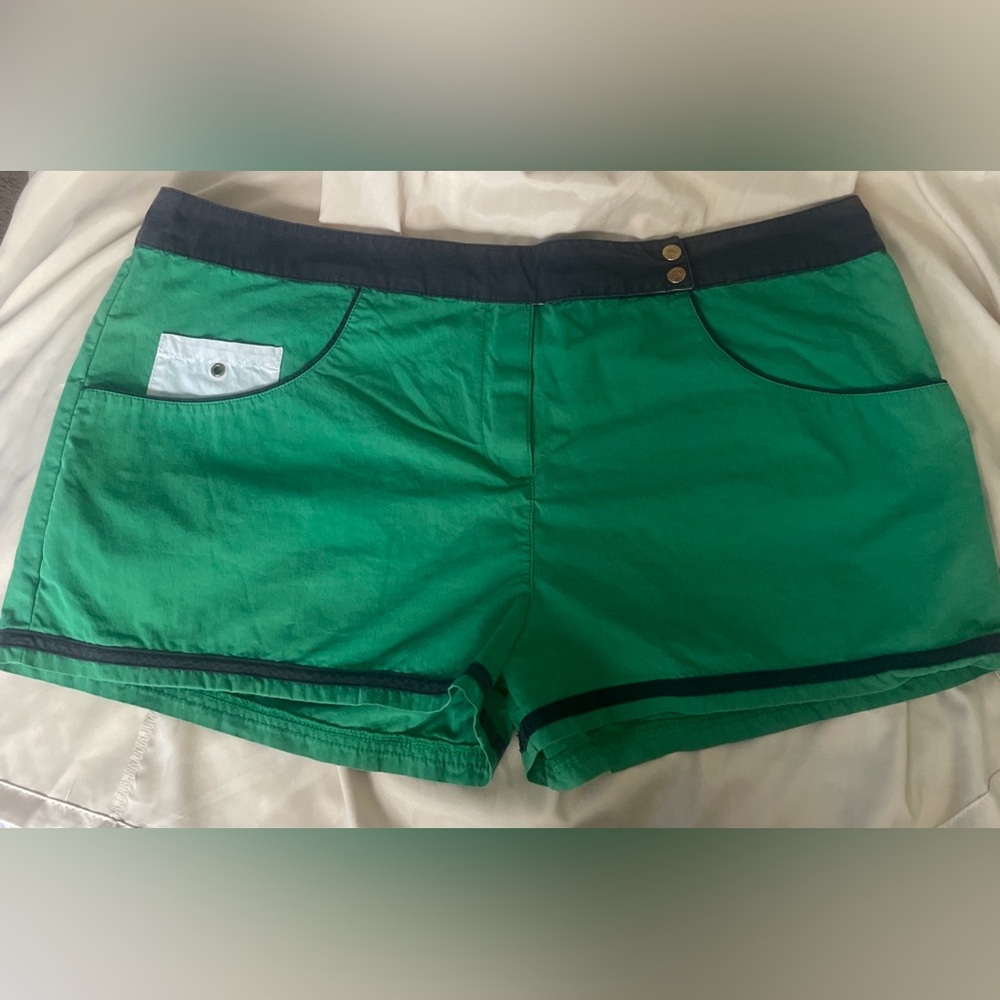 Ralph Lauren Board Shorts Y2K Preppy College Summer Surfer Girl Beach XL Green